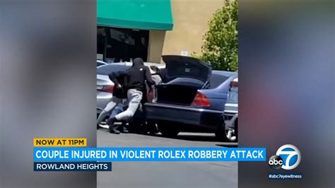 rolex robbery los angeles|rolex jewelry heist.